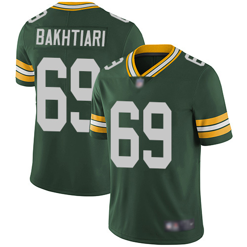 Green Bay Packers Limited Green Men #69 Bakhtiari David Home Jersey Nike NFL Vapor Untouchable